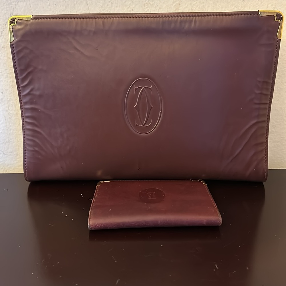 GUC Vintage Cartier zipper clutch, wallet and Cartier shopping bag!!! - Picture 8 of 8